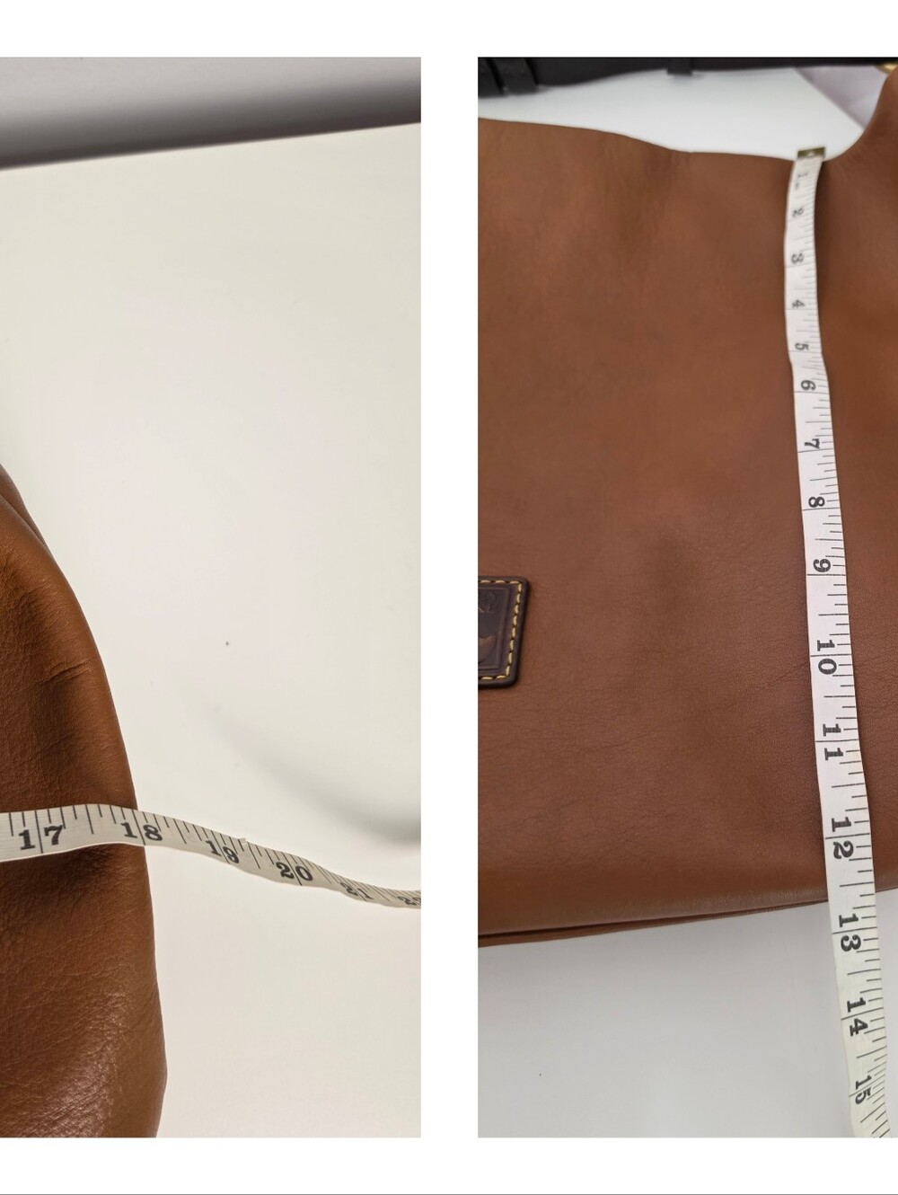 Dooney & Bourke Brown Leather Hobo Shoulder Bag Large Red Lining - Picture 7 of 16